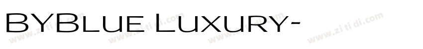 BYBlue Luxury字体转换